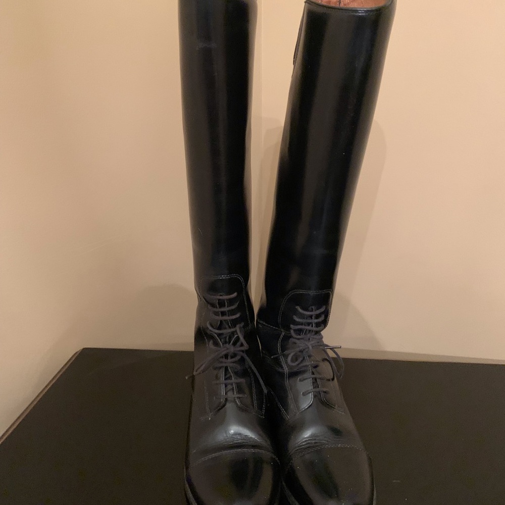 Ariat Black Leather Equestrian Riding Boots